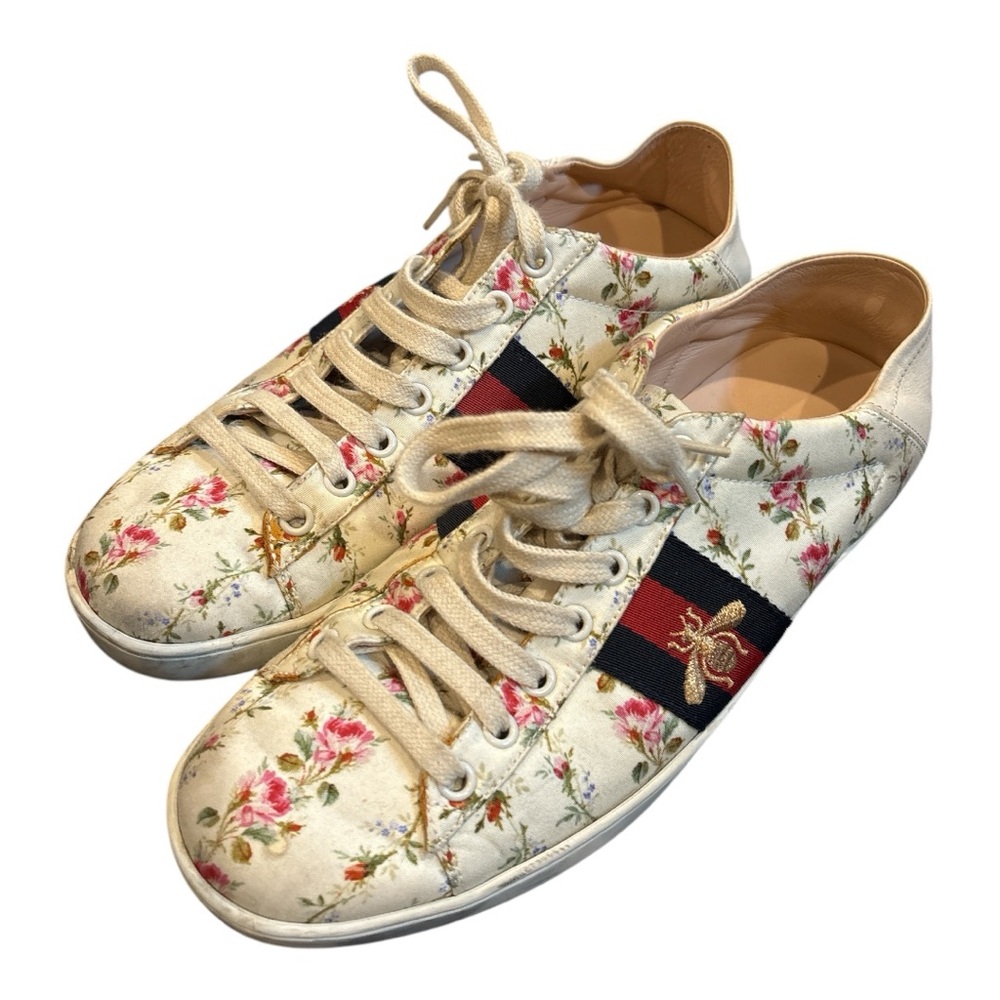 Gucci Floral Canvas Sneakers
